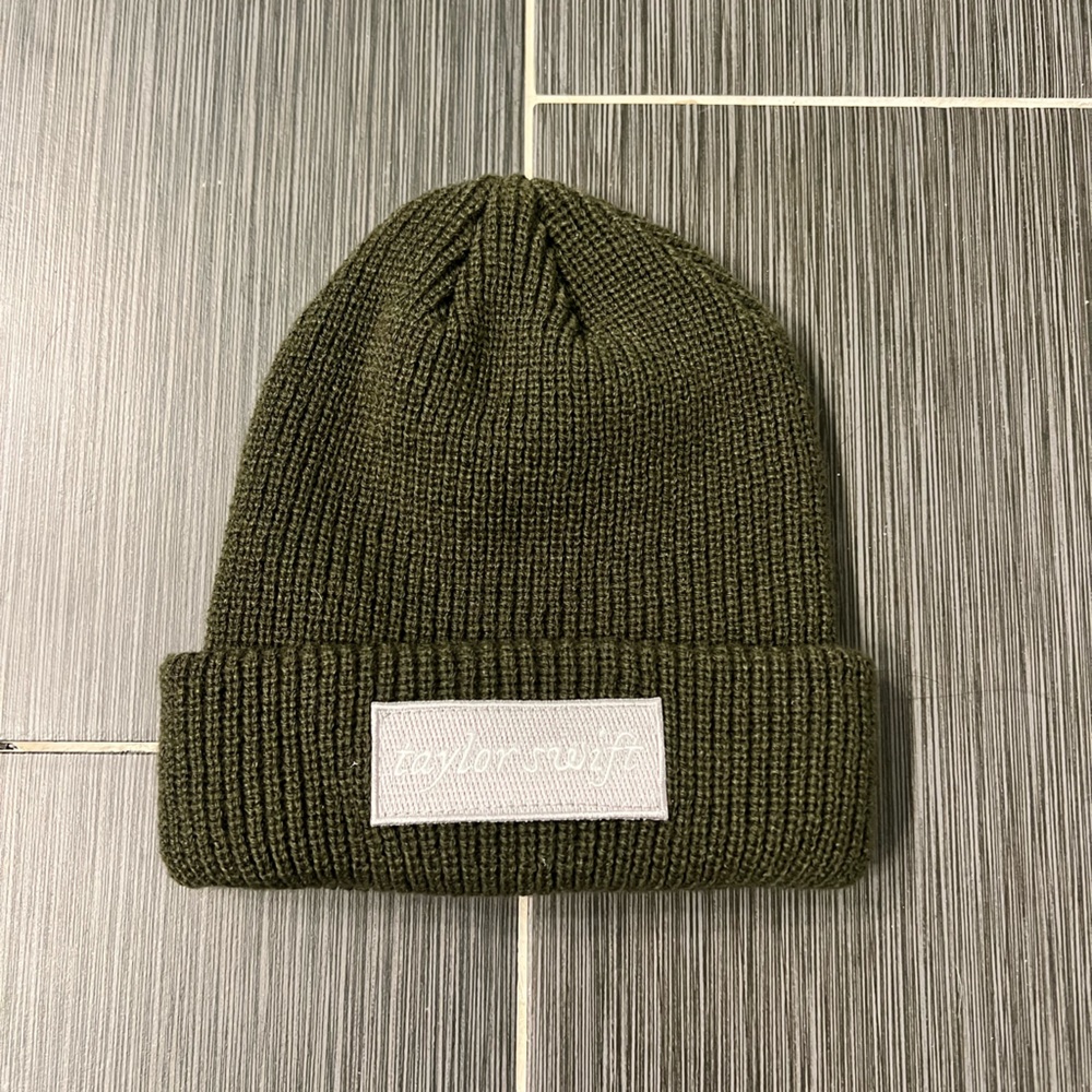 Taylor Swift Olive Green Knit Beanie